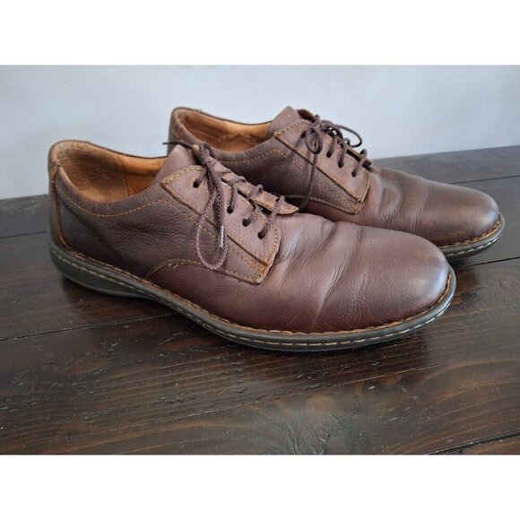 EUC Born Mens Brown Leather Lace-up Oxfords/11M - Picture 1 of 9